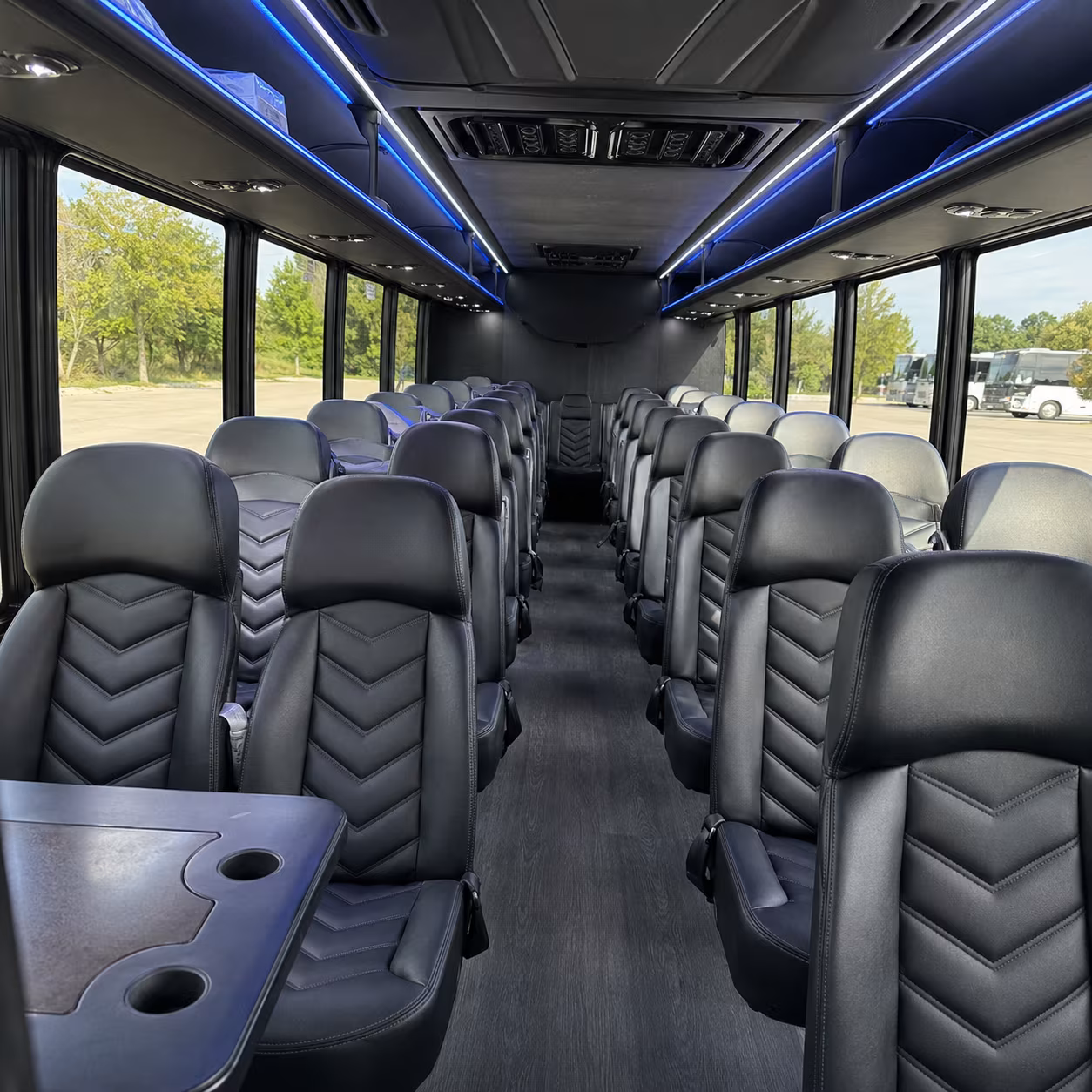 washington 25 passenger minibus interior