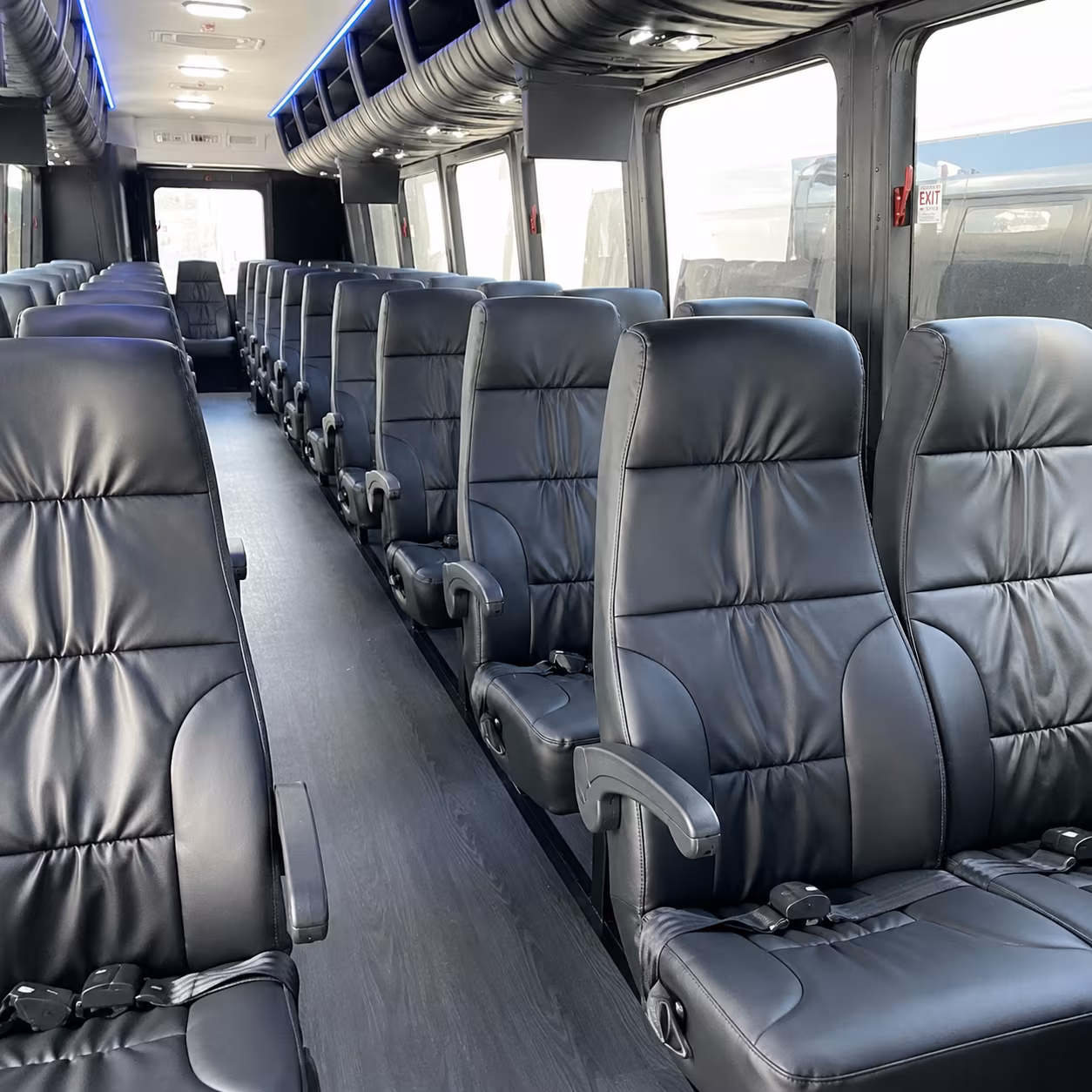 washington 28 passenger minibus inside