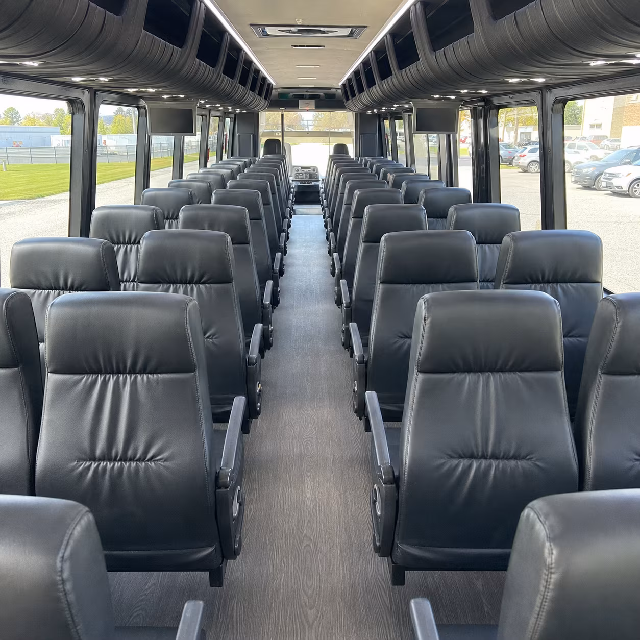 washington 28 passenger minibus interior