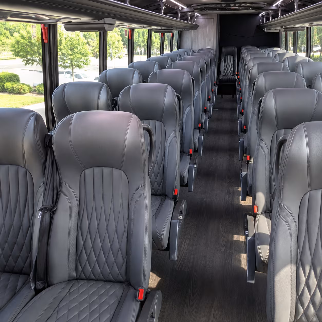 washington 35 passenger minibus interior