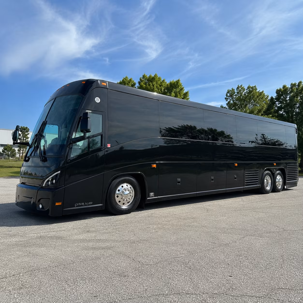 washington 47 passenger charter bus