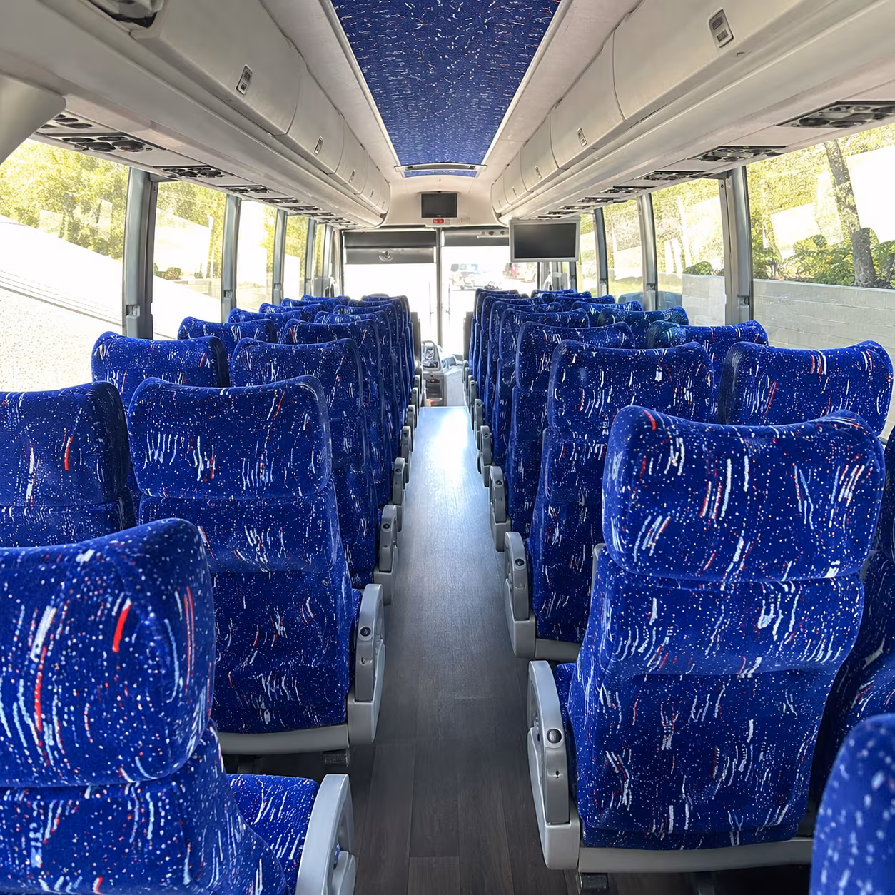 washington 50 passenger charter bus interior